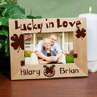 Lucky in Love Personalized Wood Picture Frame